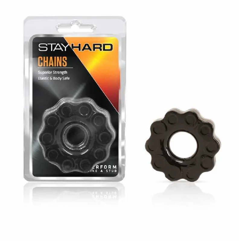 cock ring instant style-Stay Hard ''Chains'' Cock Ring -Black