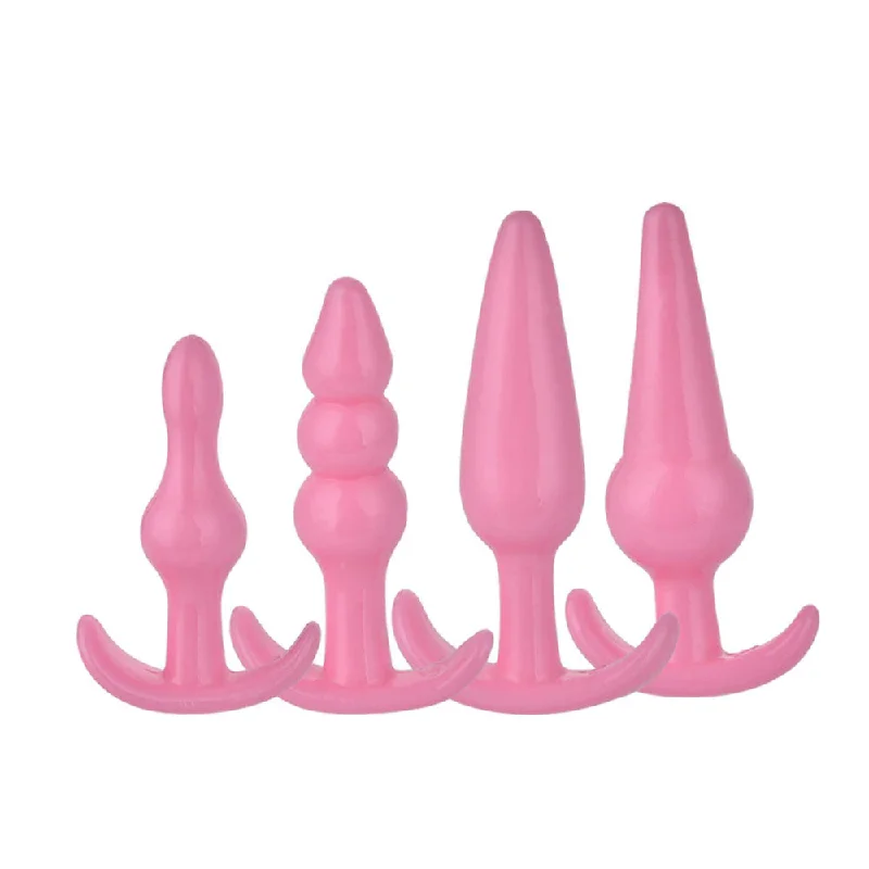 cock ring plush fit-Silicone Plug Training Set (6 Piece)