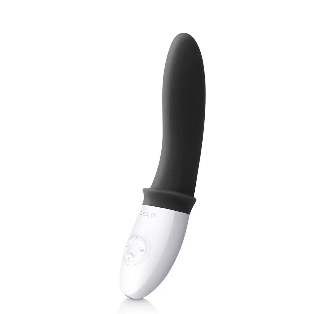 cock ring deluxe design-Lelo Silicone Black Luxury Rechargeable Prostate Massager