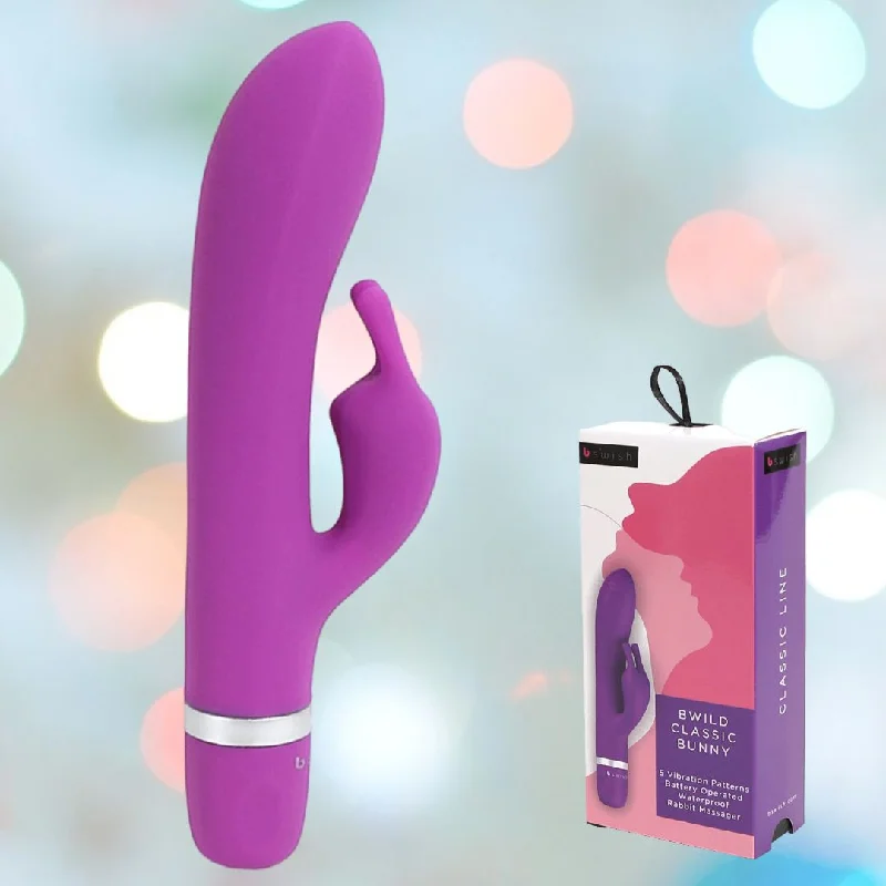 anal toys for rookie comfort-B Swish Bwild Classic G-Spot and Clitoral Vibrator - Purple