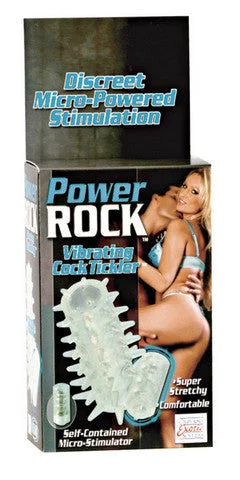 cock ring striking style-Power Rock Vibrating Cock Tickler - Clear