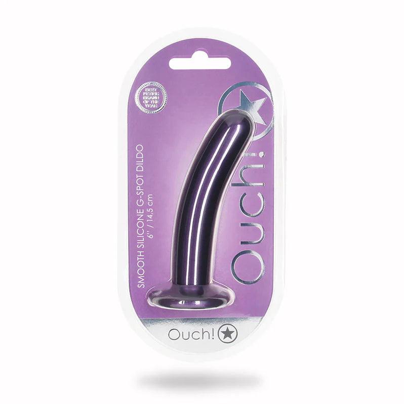 high-waisted mesh bra-Dildo-angry-Ouch! Smooth G-Spot Silicone Dildo 6in