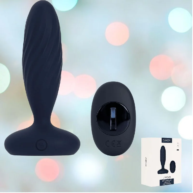 anal toys with faint vibes-Svakom Jordan Vibrating Anal Stimulator - Navy Blue