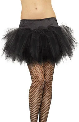 linen men’s underwear-Tutu Frilly - Black - One Size