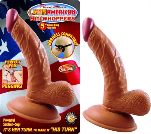 penis-enlargement-techniques-safe-Latin American Mini Whoppers%-Inch Curved Dong  With Balls - Latin