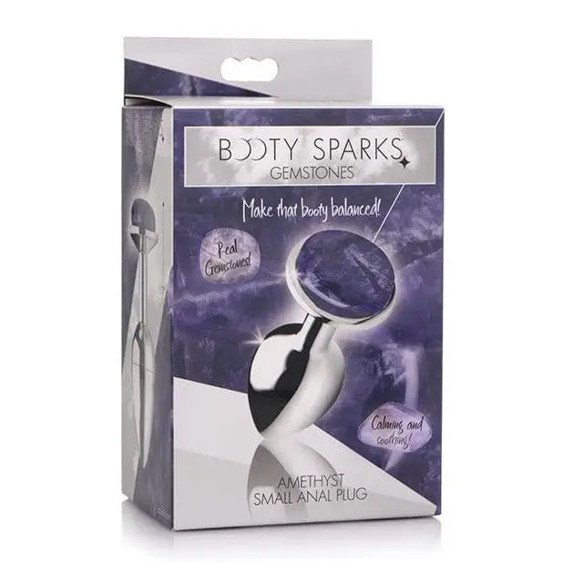 anal toys with rough texture-Booty Sparks Gemstones Amethyst Gem Anal Plug