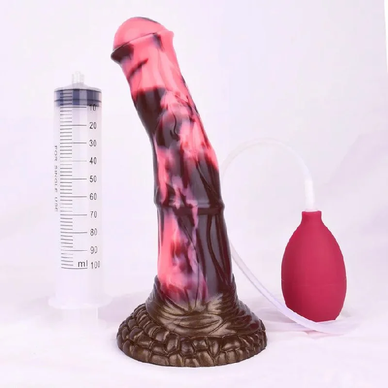 teasing satin dress-Dildo-dismal-8 Inches Silicone Squirting Horse Cock Dildo