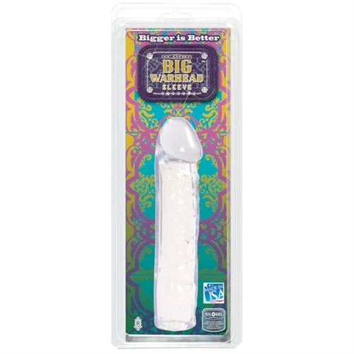 penis-hygiene-routine-natural-Big Warhead - Sleeve - Clear