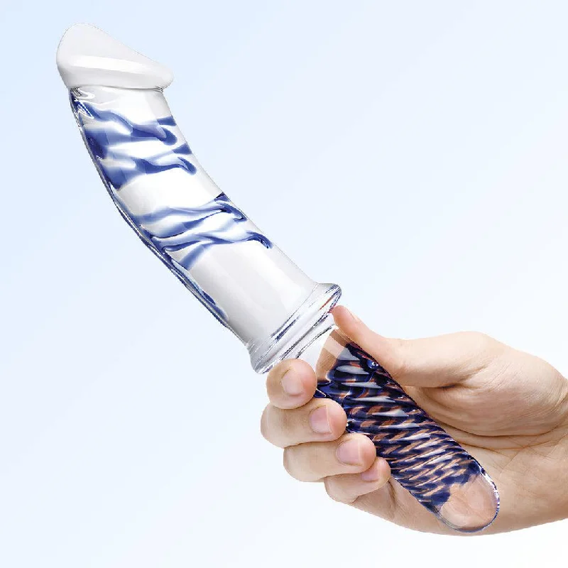 anal toys for wacky play-Gläs Realistic Double-Ended Glass Dildo With Handle 11"