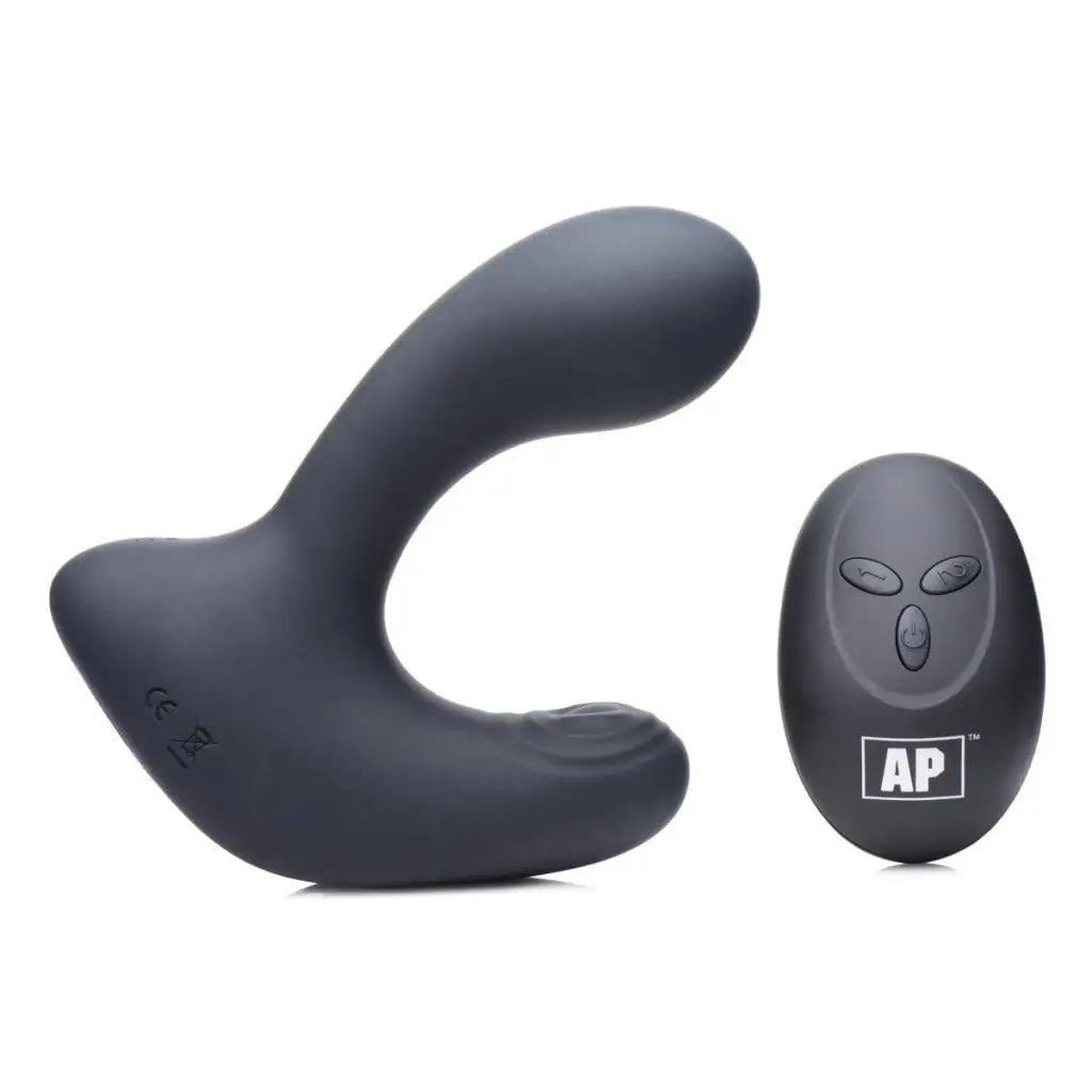 cock ring trendy finish-Alpha-Pro 10X P-PULSE Taint Tapping Silicone Prostate Stim