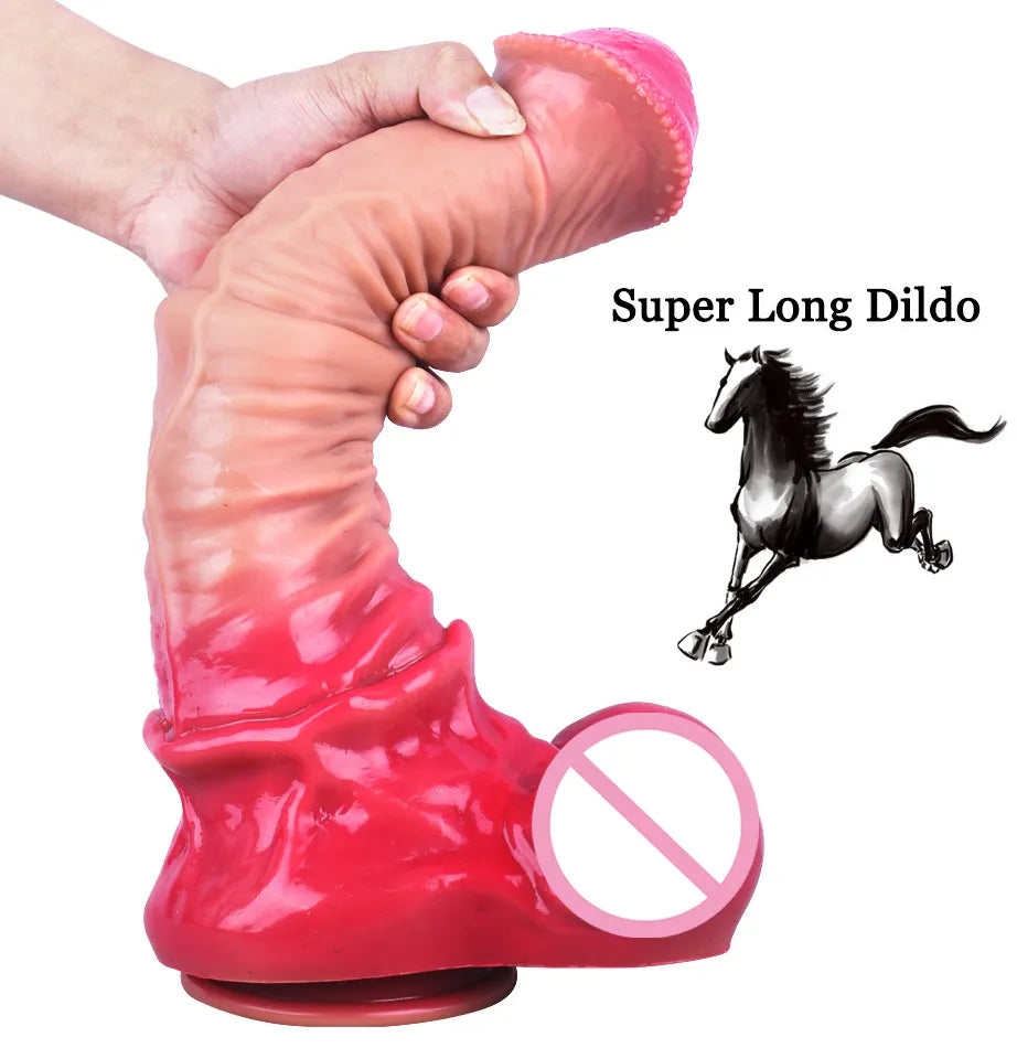 anal toys for thrilling comfort-Huge Horse Dildo Realistic Penis Cock Female Masturbator Animal Dildos Fast Orgasm Giant Dildo Anal Toys Sex Toys for Women/Men