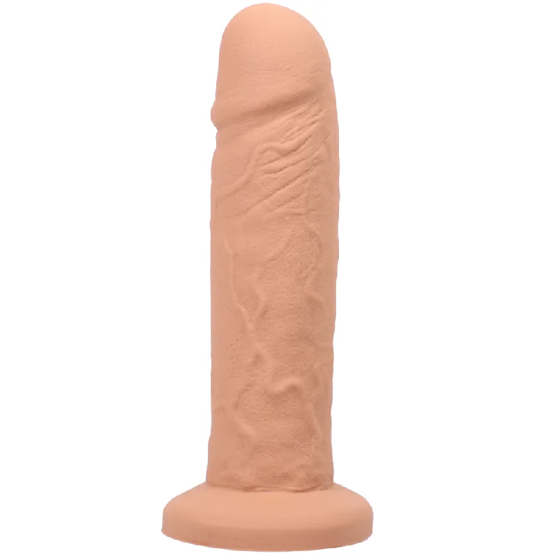 penis-care-for-hot-weather-Tantus Sam O2 Vibrating Dual Density Dildo Kit Caramel (Bag)