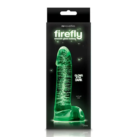 silk lounge shorts-Dildo-timid-Firefly Smooth Glass Ballsey 4 in. Dildo Clear