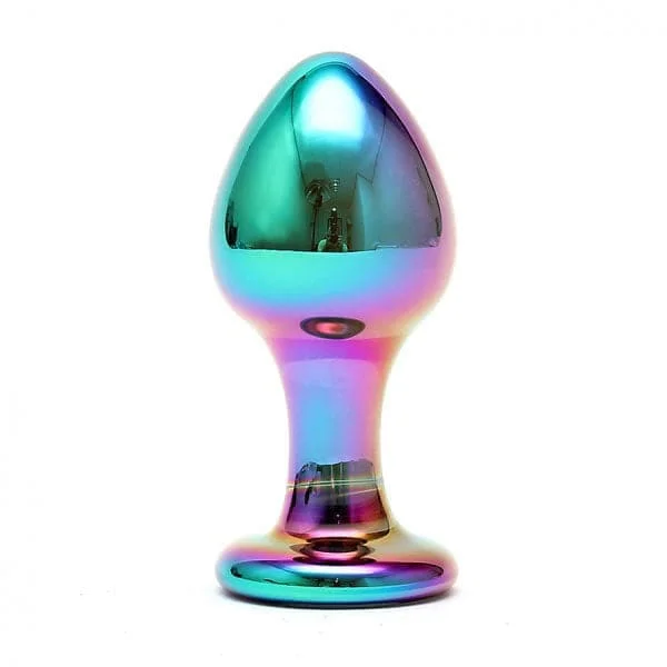 anal toys for cozy vibes-Sensual Multi Coloured Glass Melany Anal Dildo