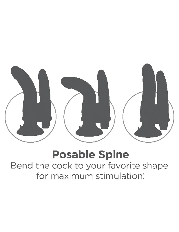 penis-enhancement-tips-natural-King Cock Double Vibrating Double Penetrator - Black