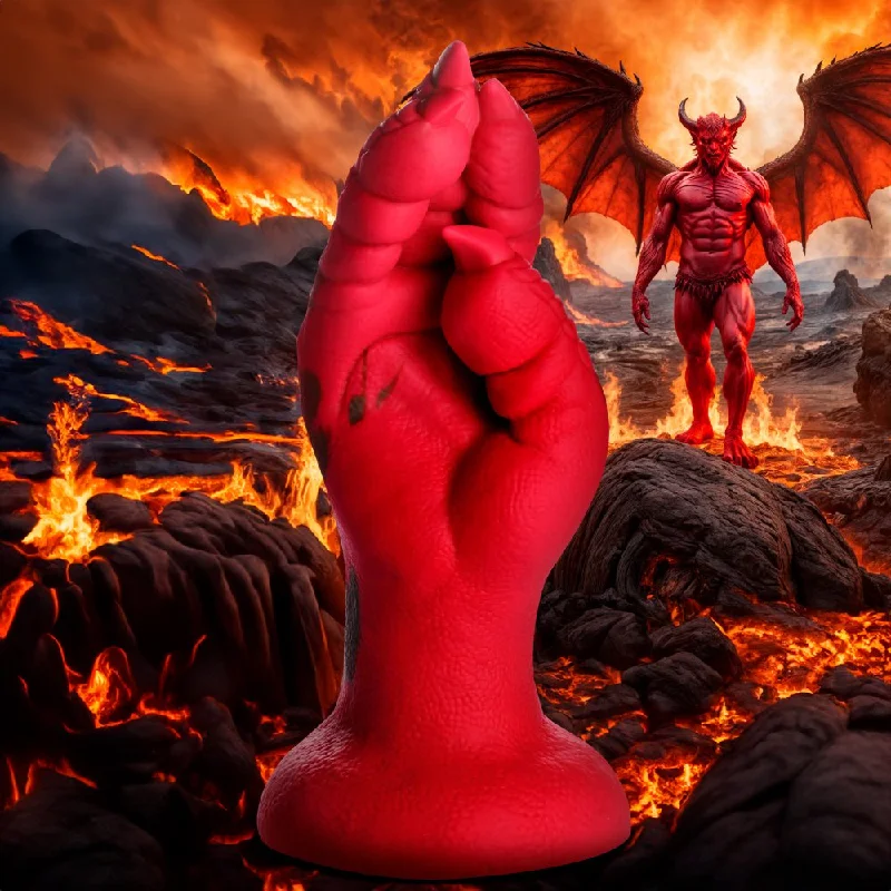 anal toys for calm play-Demon Claw Fisting Dildo Red Silicone