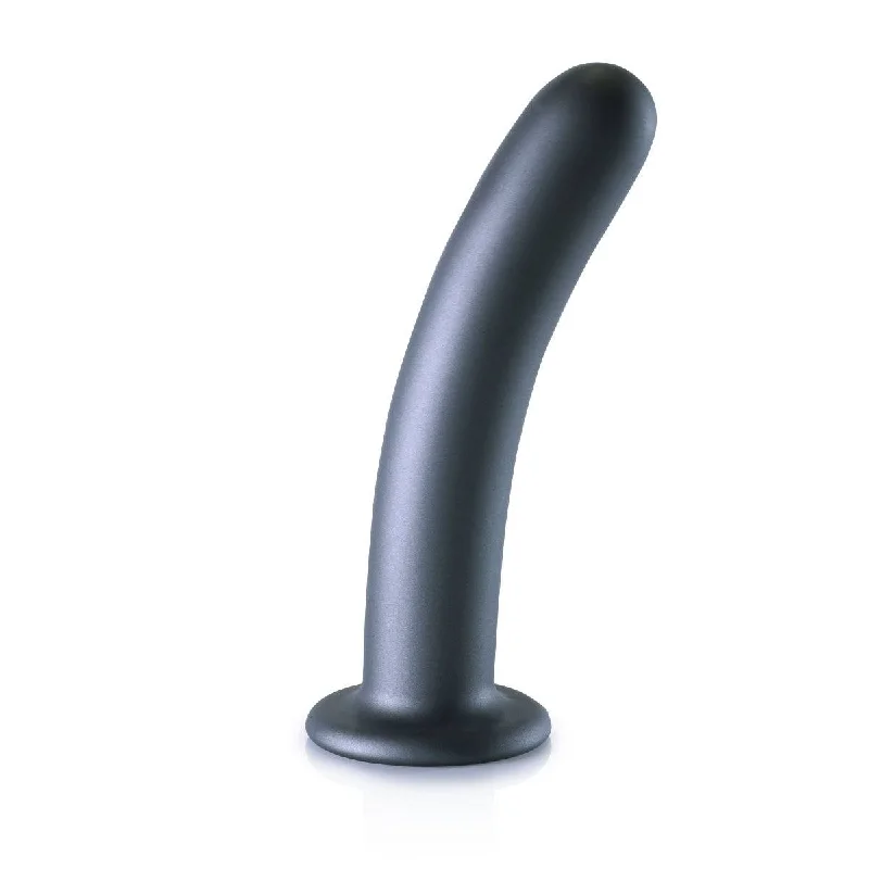 penis-surgery-options-explained-Ouch! Smooth Silicone G Spot Dildo 7Inch Metallic Grey