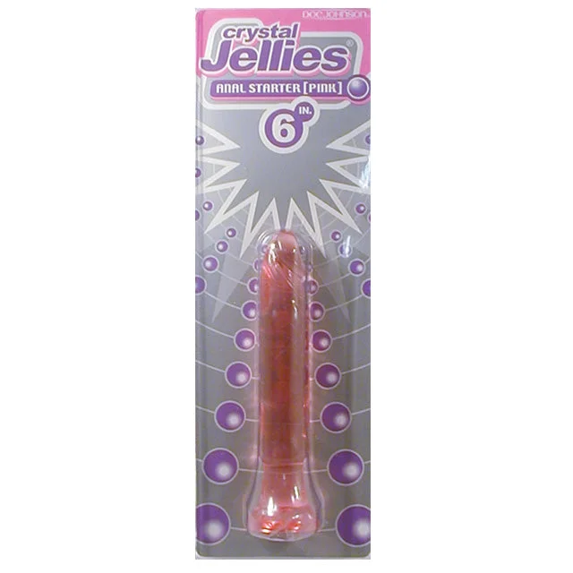 anal toys with wide reach-Crystal Jellies Anal Starter 5.5 Pink