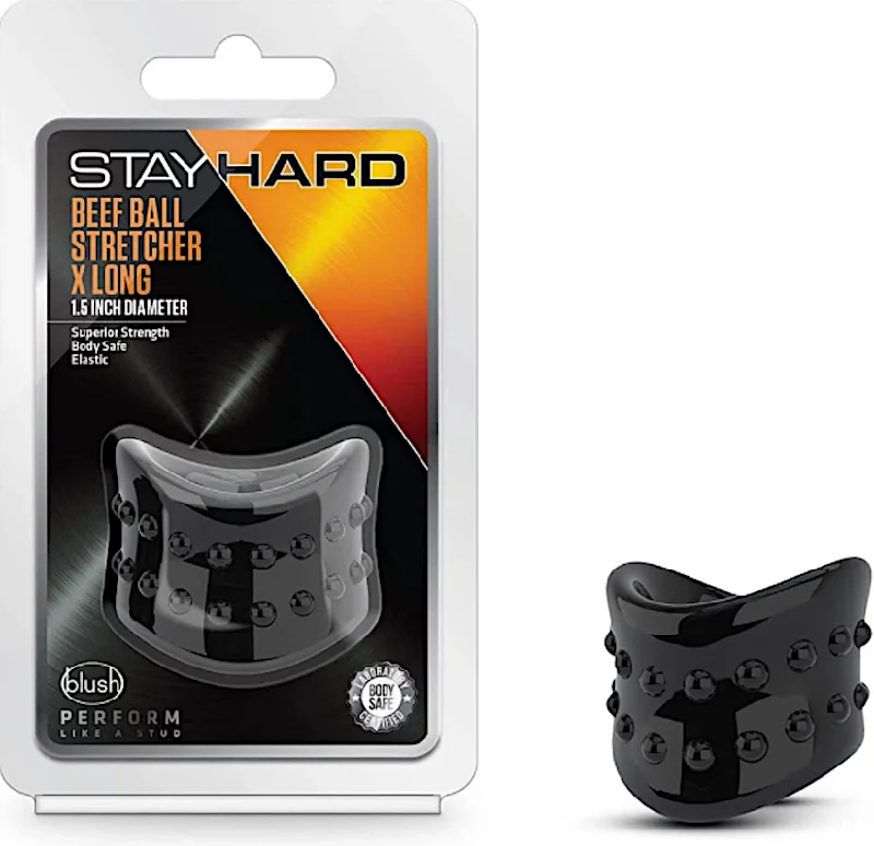 cock ring user texture-Stay Hard ''Beef'' Ball Stretcher -1.5''XL