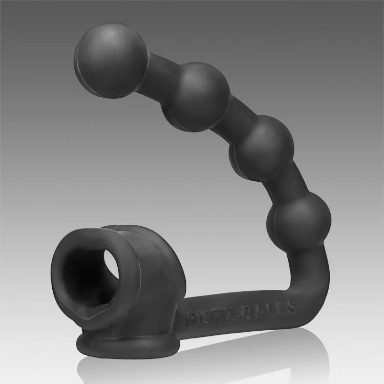 cock ring elite fit-Oxballs Buttballs Asslock and Cocksling Black Ice