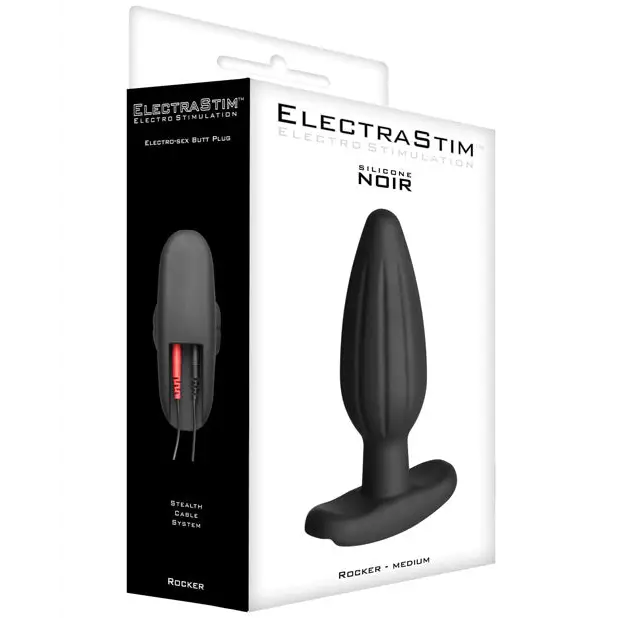 cock ring trendy fit-Noir Silicone Rocker Small Butt Plug