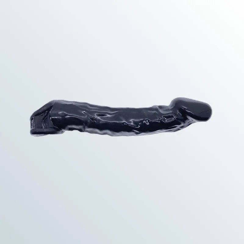 anal toys for cool vibes-Oxballs Muscle Ripped Cocksheath Penis Extender - Black