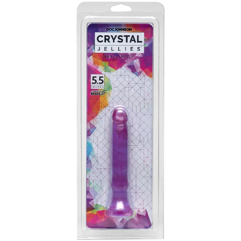 anal toys with abstract shapes-Crystal Jellies Anal Starter - Purple