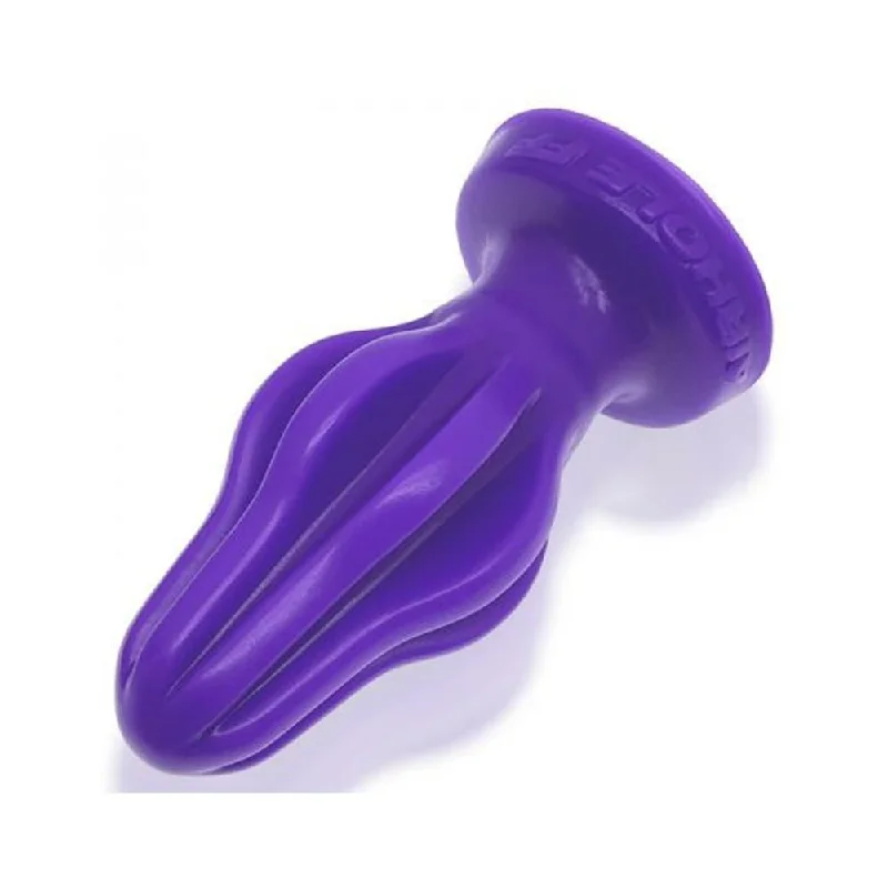 cock ring value design-Oxballs Airhole-ff Finned Buttplug Silicone Eggplant