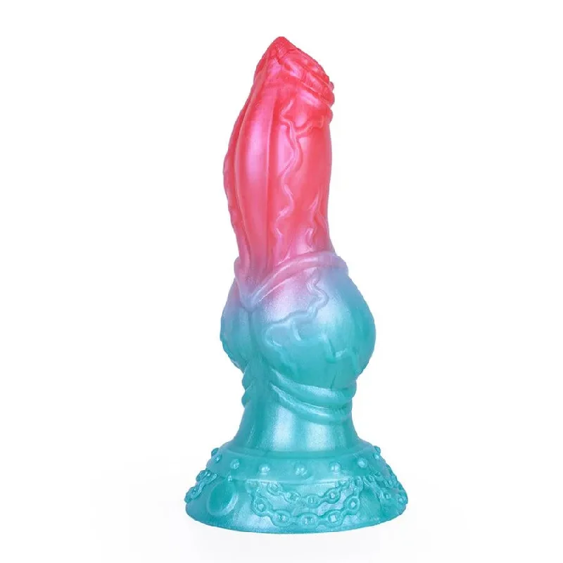 sheer coral panties-Dildo-harmonious-8 Inches Silicone Dog Knot Dildo for Women