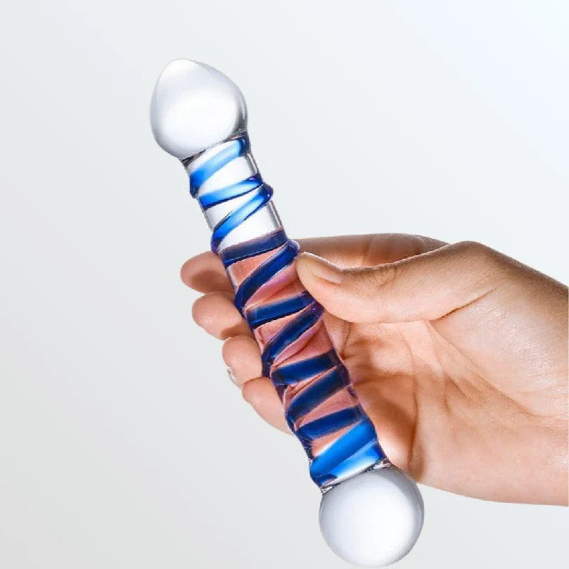 anal toys for next-day shipping-Gläs Spiral Glass 6.5" Dildo