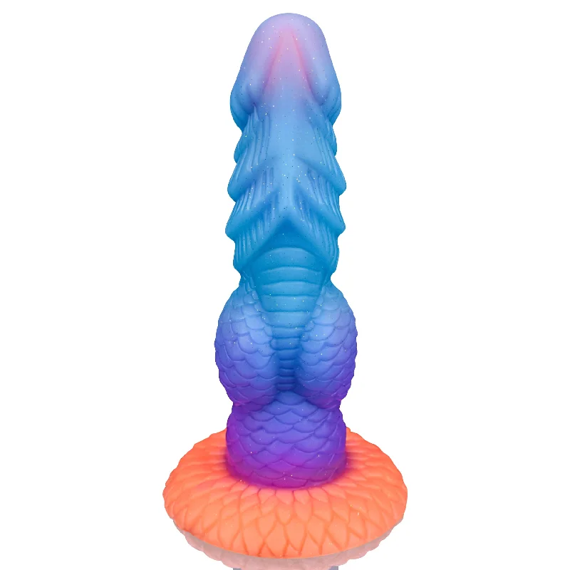 silk lounge tank-Dildo-tattered-Raichu 8.1" Dragon Dildo Luminous Fantasy Dildo With Clear Stimulating Texture - Laphwing