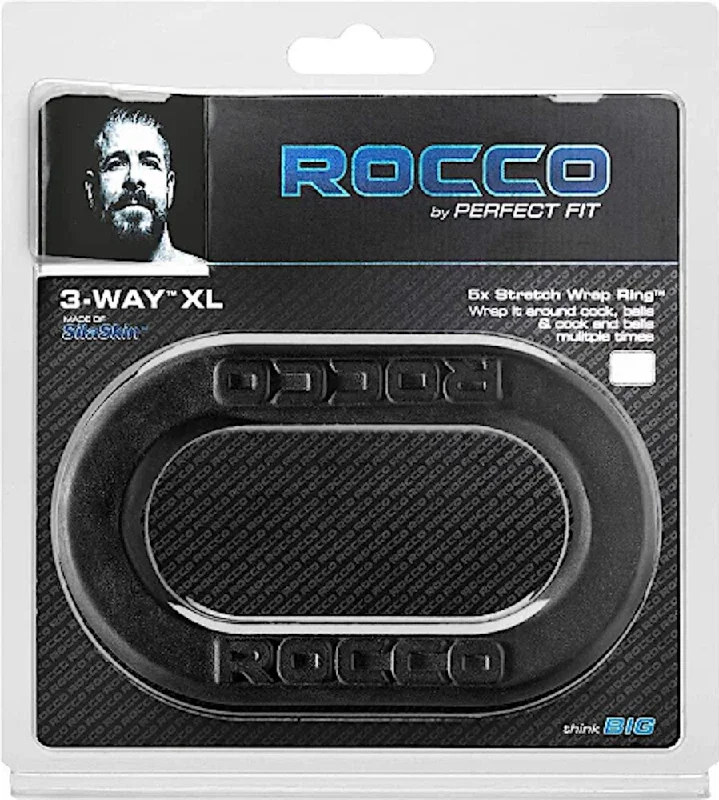 cock ring budget finish-PF Rocco ''3-Way Wrap'' C/Ring -Black