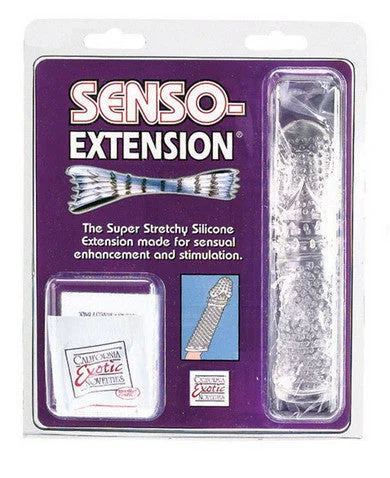 cock ring fine grip-Senso Silicone Extension With Lube