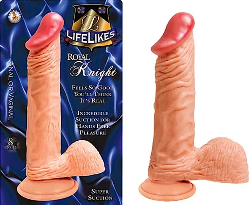 penis-size-and-comfort-tips-Lifelike Flesh Royal Knight 8"