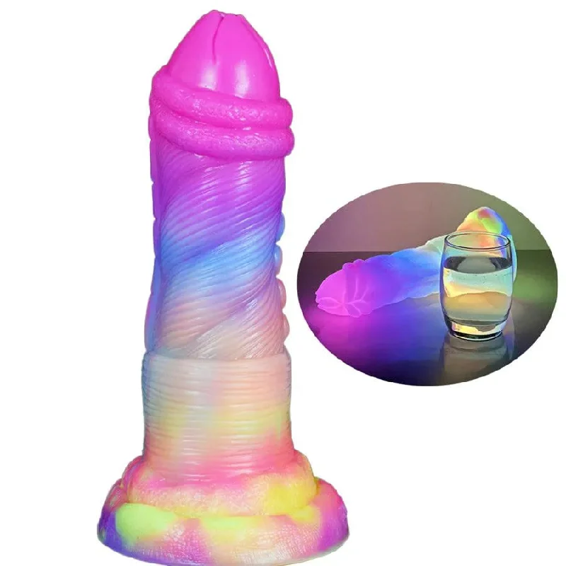 bridal ruched bra-Dildo-violent-Colorful Silicone Dildo with Strong Suction Cup