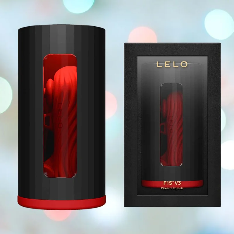 anal toys with solid shaft-LELO F1S V3 Male Masturbator Red