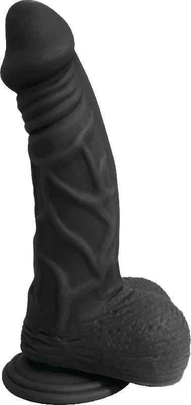 linen boyshort panties-Dildo-spartan-Rooster Silas Dildo with Balls - Black