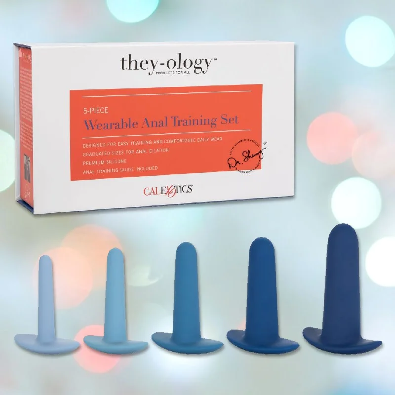 anal toys with fuzzy tip-They-Ology 5-Piece Wearable Anal Training Set