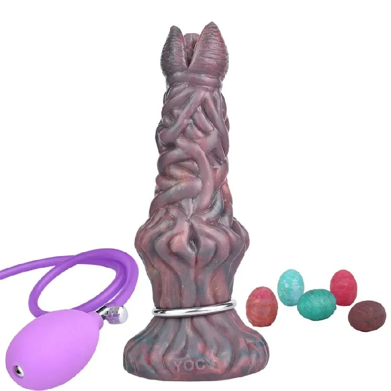 recycled lingerie set-Dildo-rustic-Airbag Boost Silicone Ovipositor Dildo