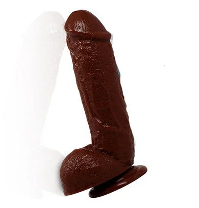 penis-size-research-data-Hard Steel 8.5-Inch Cock - Brown