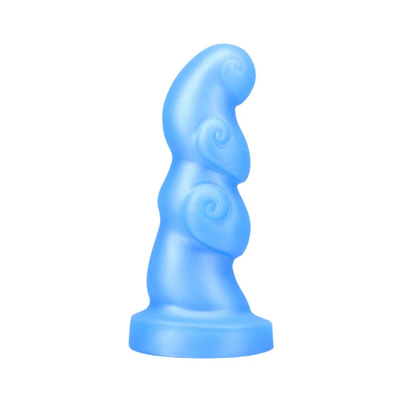 penis-care-routine-travel-Tantus Hookah 5.75 in. Soft Dildo Azure