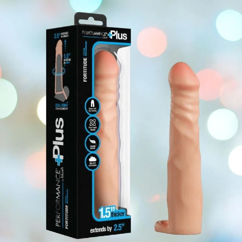 anal toys for zinging thrills-Performance Plus Fortitude 2.5" Penis Xtender - Beige