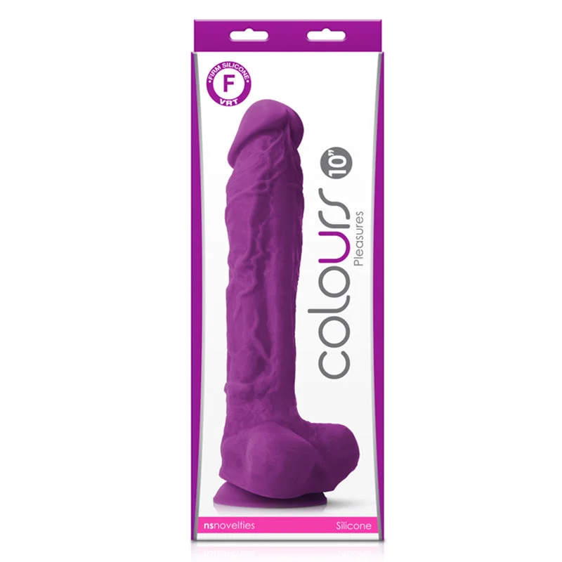 sexy knight outfit-Dildo-studied-Colours Pleasures 10" Dildo - Purple