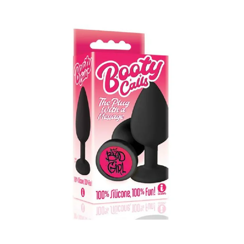 cock ring budget finish-The 9's Booty Call Silicone Butt Plug Black Bad Girl