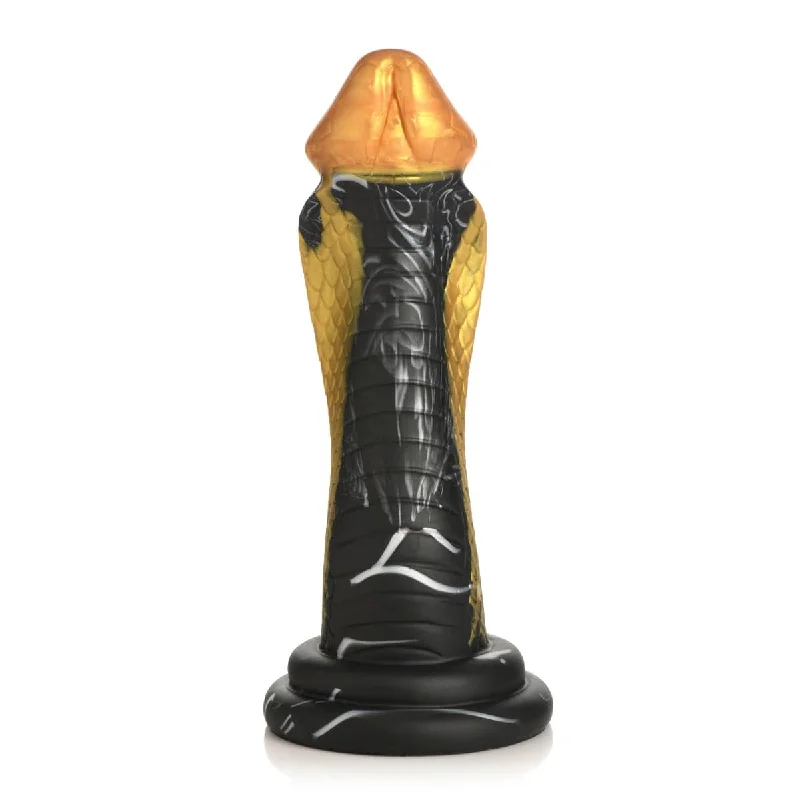 penis-skin-hydration-tips-Creature Cocks Golden Snake Silicone Dildo