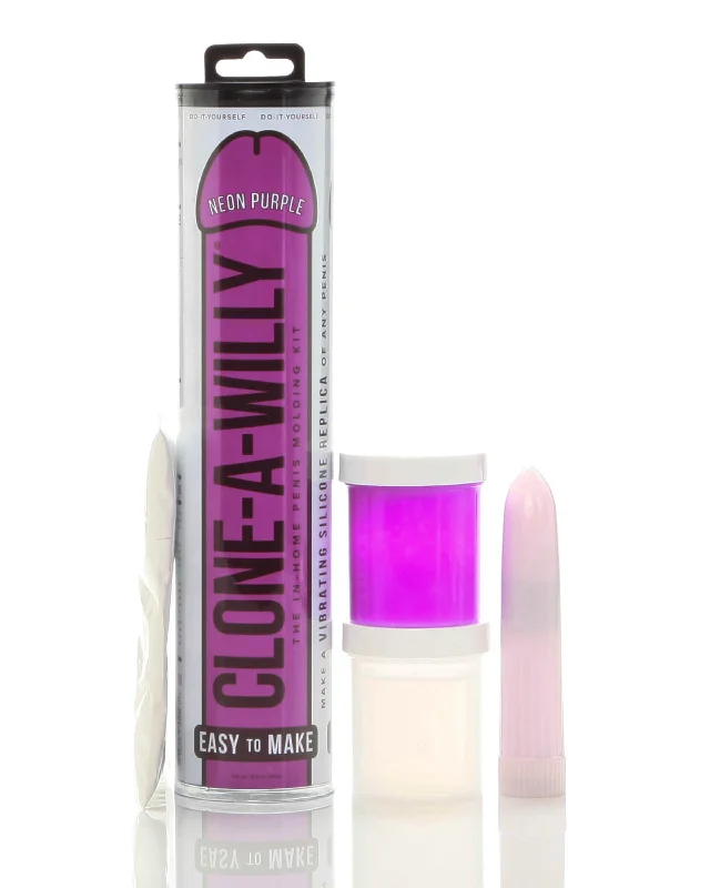 penis-size-and-health-Clone-a-Willy Kit - Neon Purple