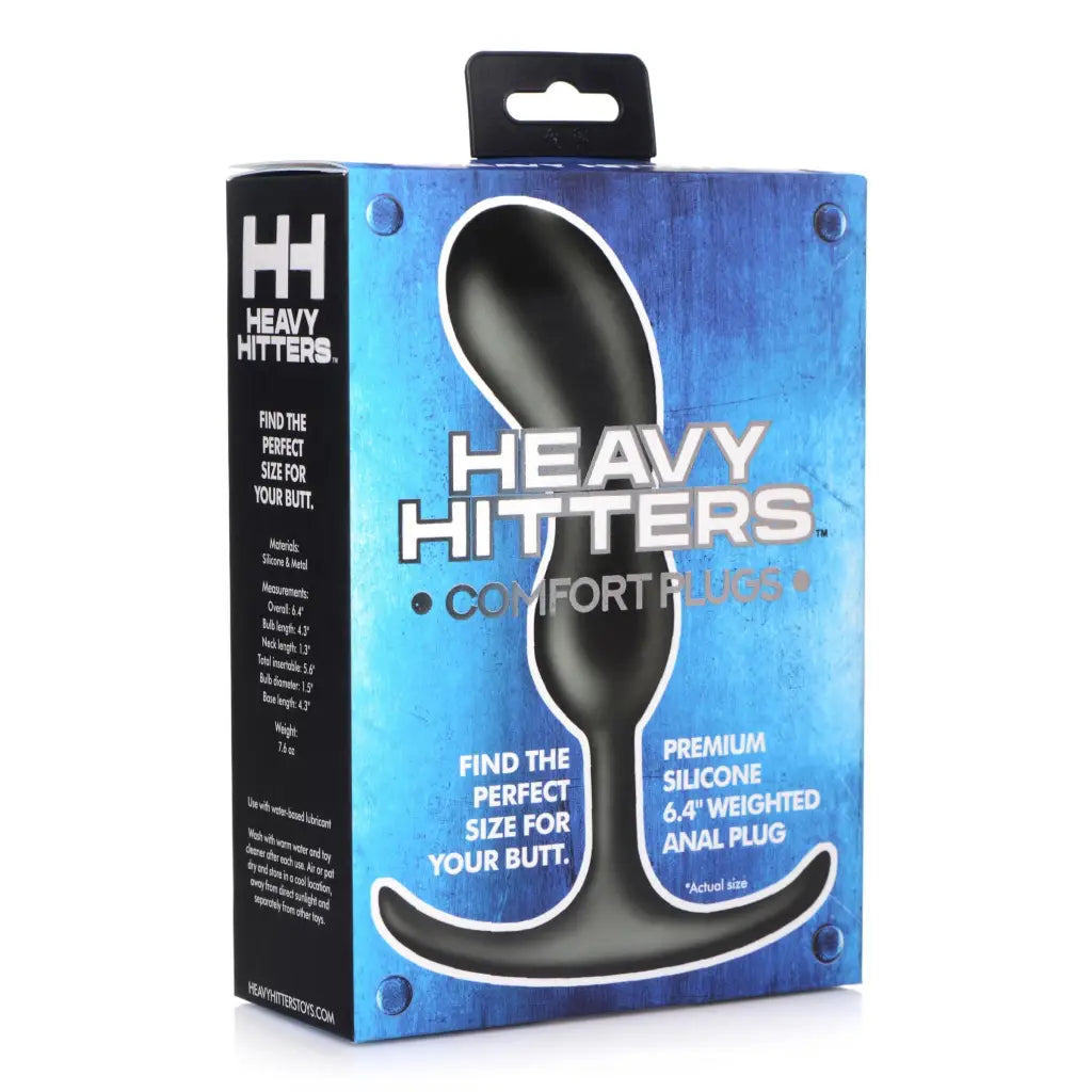 cock ring versatile design-Heavy Hitters Premium Silicone Weighted Prostate Plug