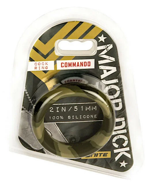 cock ring gentle texture-MajorDick ''Commando'' Ring 2''