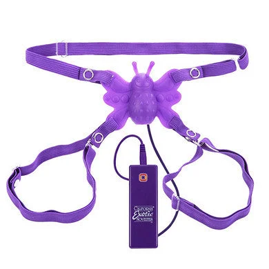 cock ring swift style-Posh 10-Function Silicone Butterfly Lover - Purple