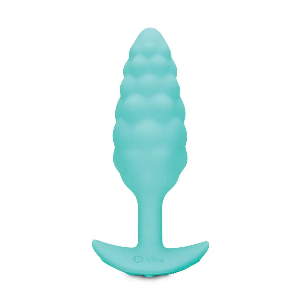 cock ring rugged style-B-vibe Silicone Green Rechargeable Multi Speed Medium Butt Plug